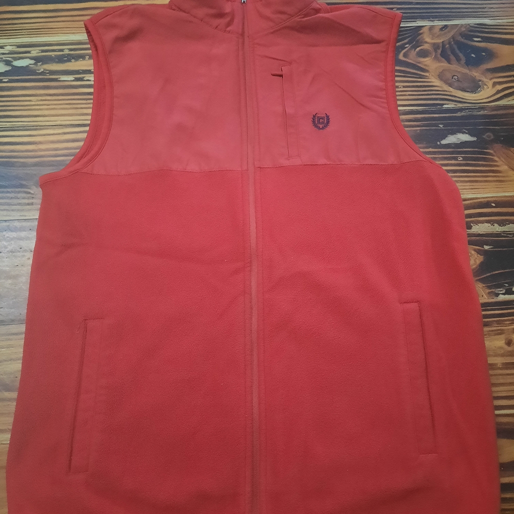 Chaps Men's Bold Red Vest Sz Med
